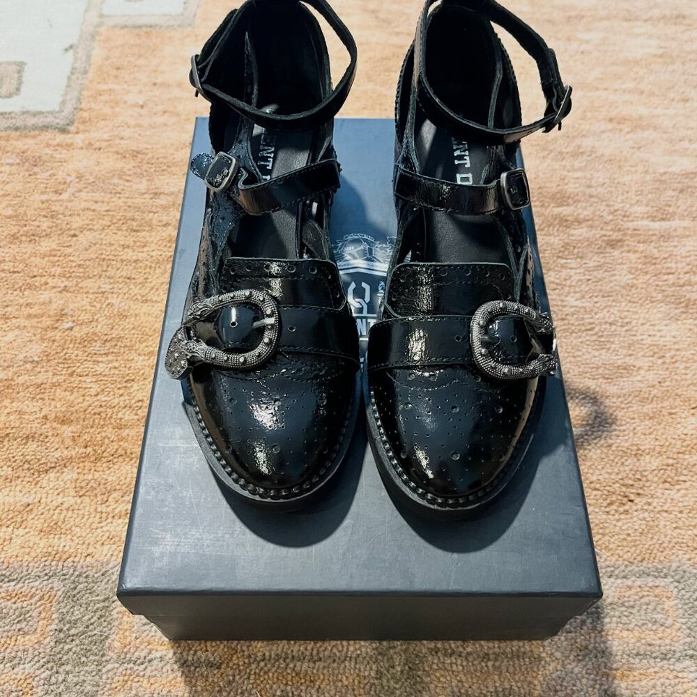 🖤 Free People “Mackenzie” Black Platform Mary Jane Heels – Size 36 - Picture 6 of 6